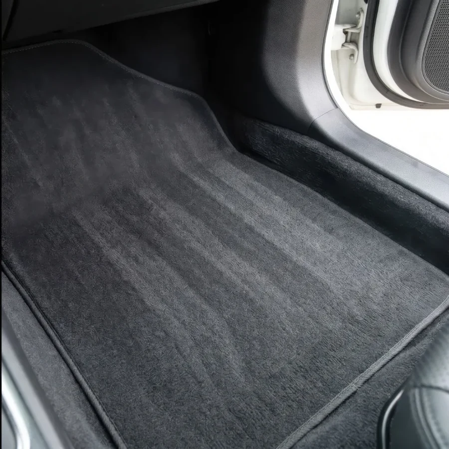 Clean vehicle carpet after focused stain treatment